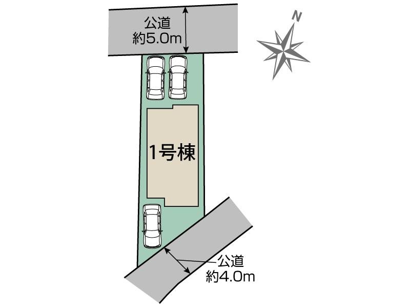 川越市小仙波町2丁目　1号棟   区画図
