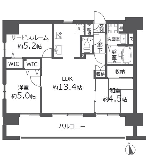 アイディスクエア川越新富町   間取図・土地図