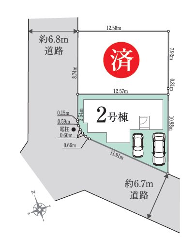 ふじみ野市元福岡2丁目01期　1号棟   区画図