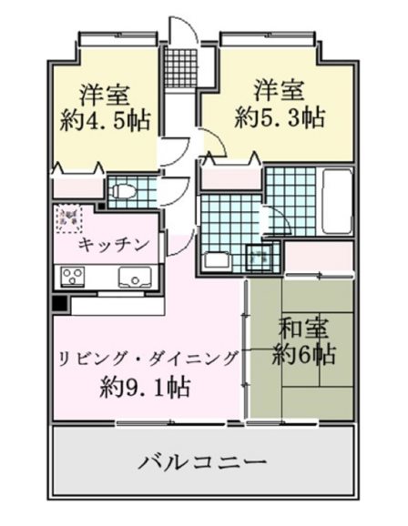 アステール大井   間取図・土地図
