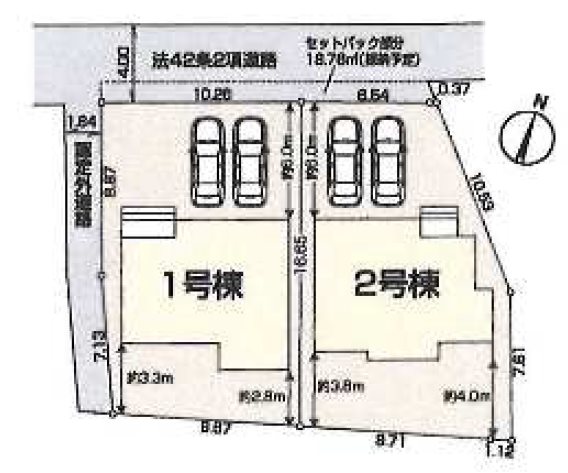 川越笠幡第五　1号棟  区画図