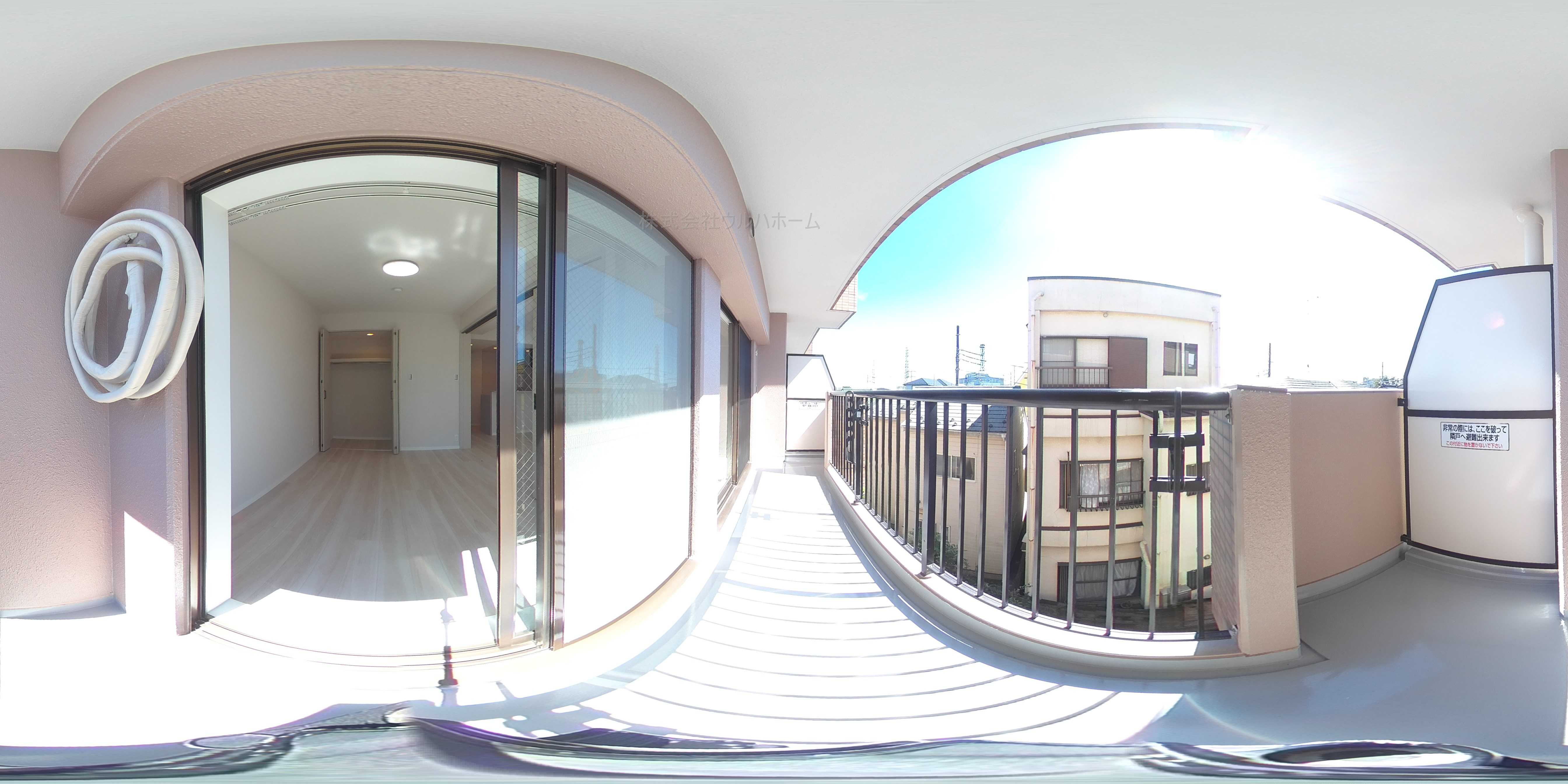 朝日マンション川越    現地写真（バルコニー）