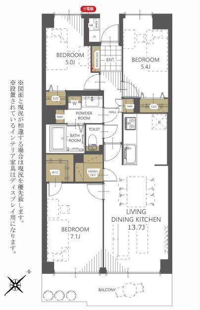 テイジン川越旭町ビューハイツ   間取図・土地図