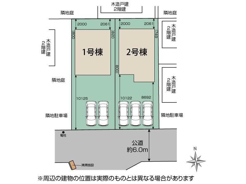 狭山市狭山台2丁目　1号棟   区画図