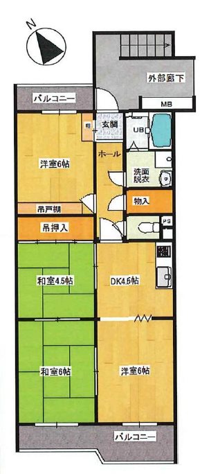 グリーンハイツ鶴ヶ島 間取図・土地図