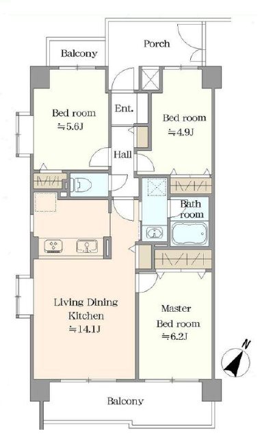 セラード川越霞ヶ関    間取図・土地図