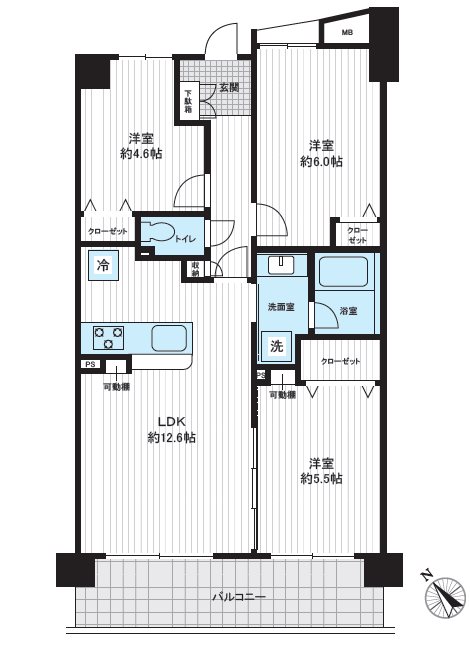 ソフィア坂戸ラフィーネ   間取図・土地図