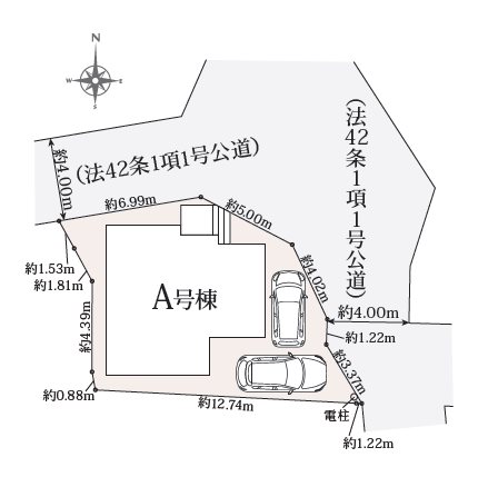 狭山市祇園　A号棟   区画図