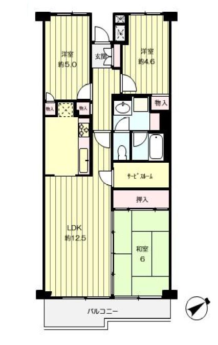 コンドミニアム坂戸　    間取図・土地図