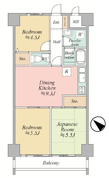 秀和川越南大塚レジデンス    間取図・土地図