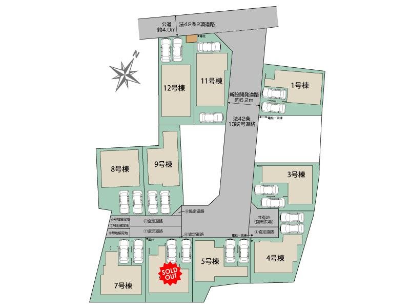 川越市南大塚3丁目　12号棟  区画図
