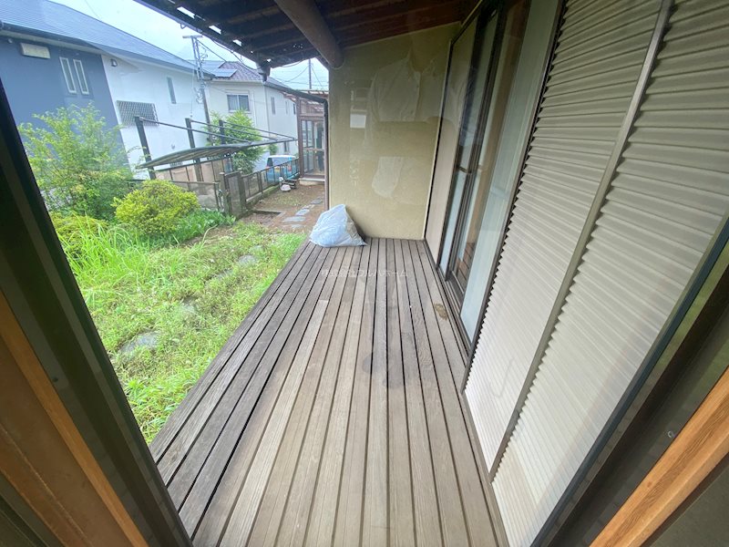川越市笠幡　中古平屋 現地写真（バルコニー）