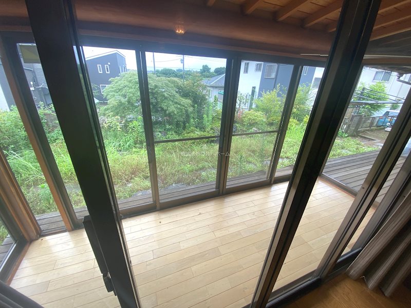 川越市笠幡　中古平屋 現地写真（バルコニー）