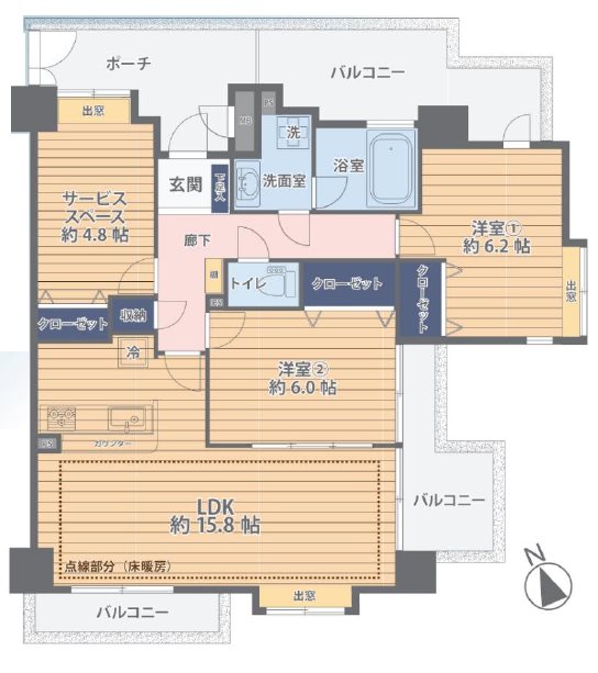 ドラゴンマンション坂戸壱番館 間取図・土地図