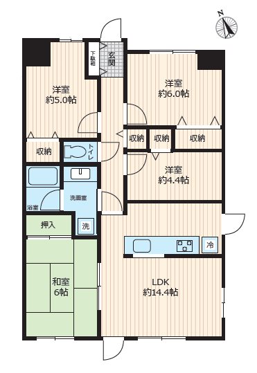 コスモ狭山ロイヤルステージ   間取図・土地図