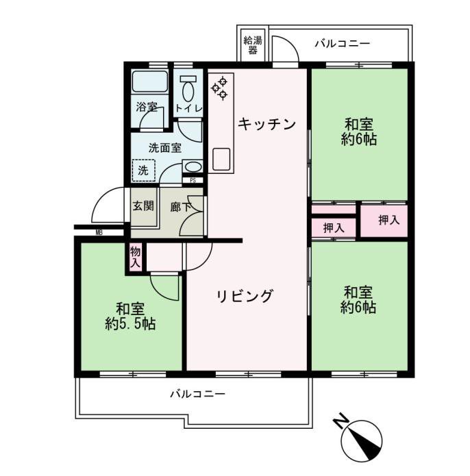 若葉台第二住宅団地 間取図・土地図
