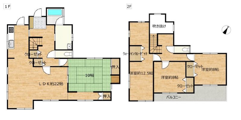 川越市小堤　中古戸建     間取図・土地図
