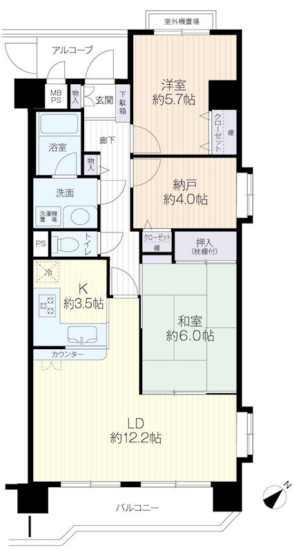 キャッスル川越南大塚  間取図・土地図