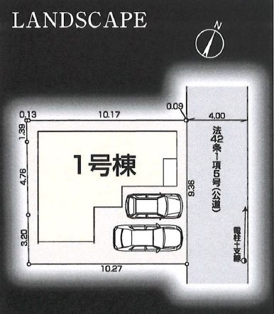 川越大字砂新田　1号棟   区画図