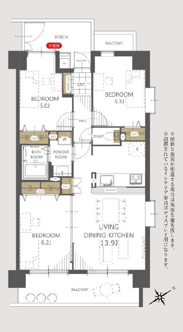 セラード川越霞ヶ関    間取図・土地図