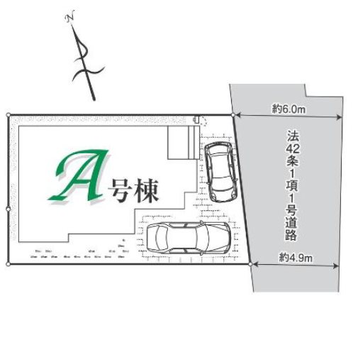 川越砂久保　A号棟  区画図