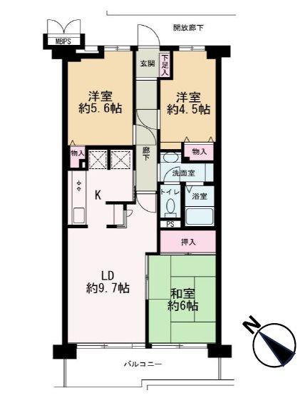 グリーンプラザ川越      間取図・土地図