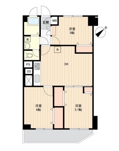 上福岡グロリアハイツ    間取図・土地図