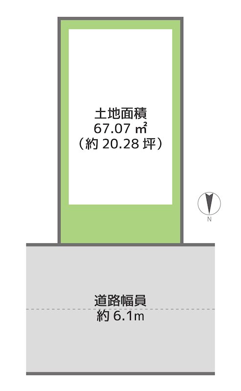 kiNOie守口市金田町5丁目 間取図・土地図