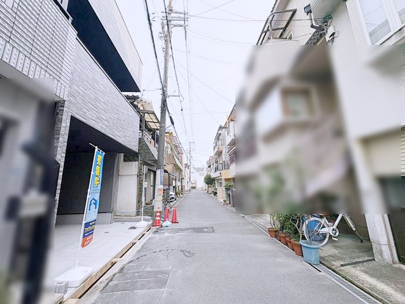 kiNOie東大阪市衣摺４丁目　新築戸建 現地写真（前面道路含む現地写真）