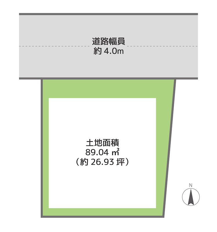 kiNOie寝屋川市日之出町 間取図・土地図