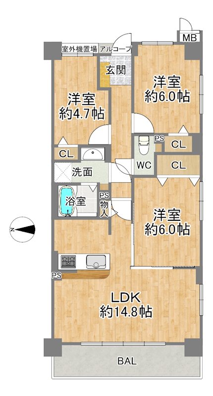 鶴見緑地ガーデンハウス 間取図・土地図