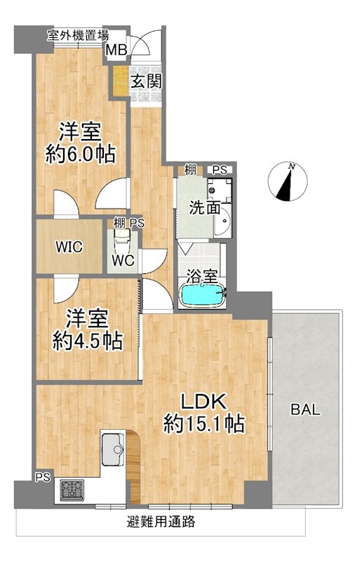 サンヴェール鶴見緑地 間取図・土地図
