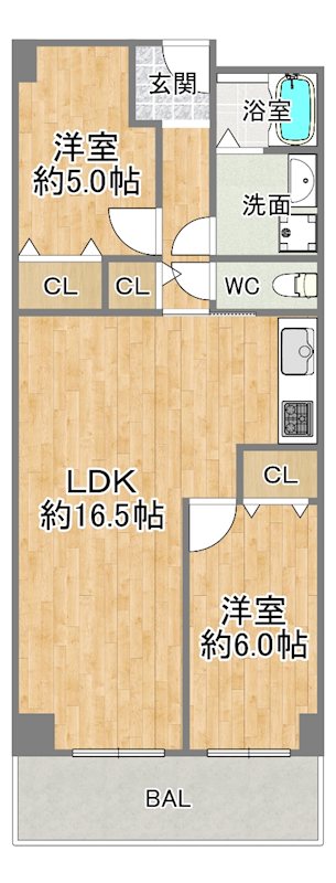 日商岩井京橋ハイツ 間取図・土地図