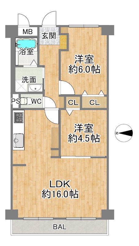 大阪府大阪市城東区関目６丁目 間取図・土地図