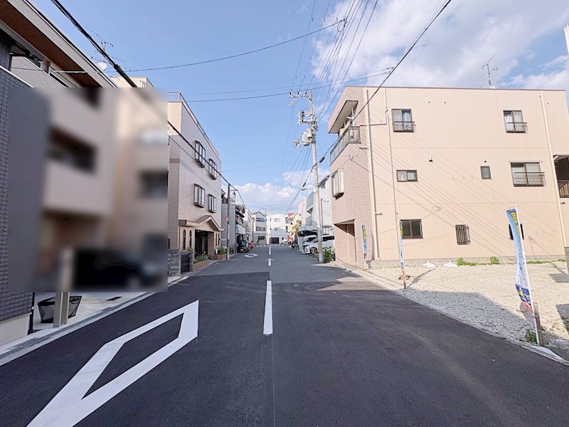 大阪市旭区新森3丁目売土地 現地写真（前面道路含む現地写真）