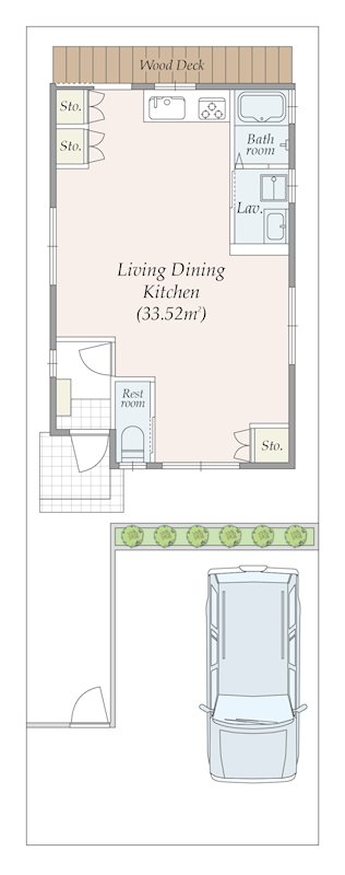 茨木市主原町中古戸建 間取図・土地図