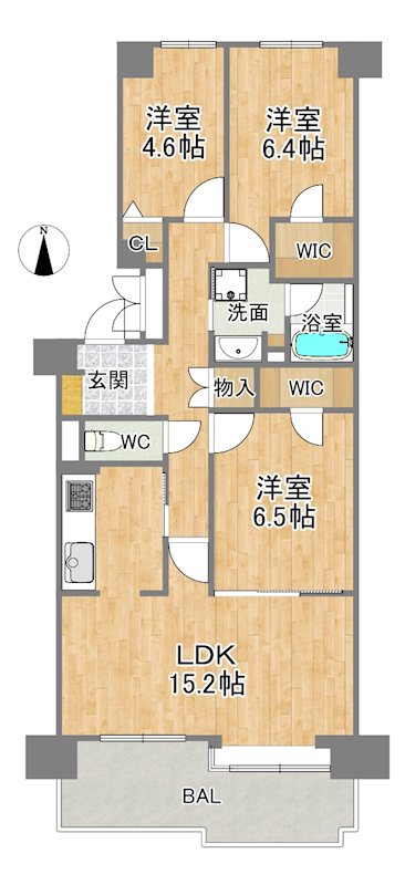 ベル・パークシティ画地ⅡK棟 間取図・土地図