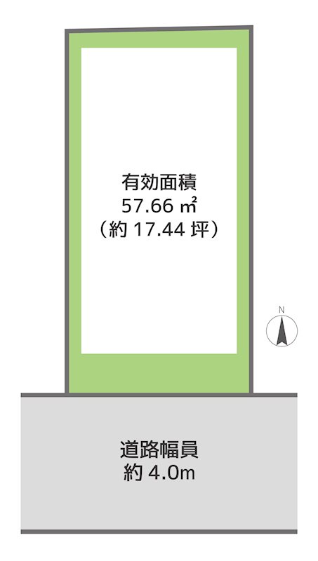 kiNOie城東区成育4丁目 間取図・土地図