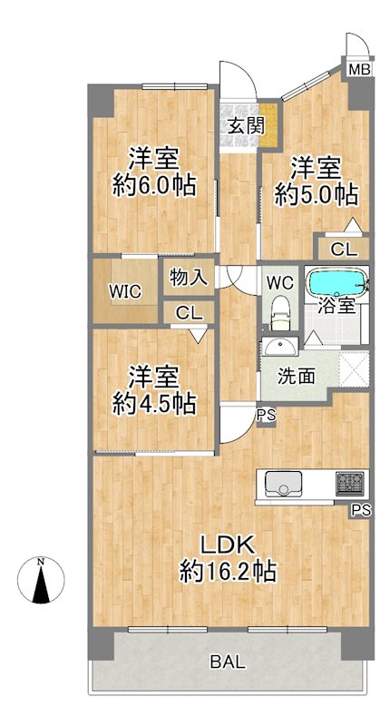 今福グリーンマンション 間取図・土地図