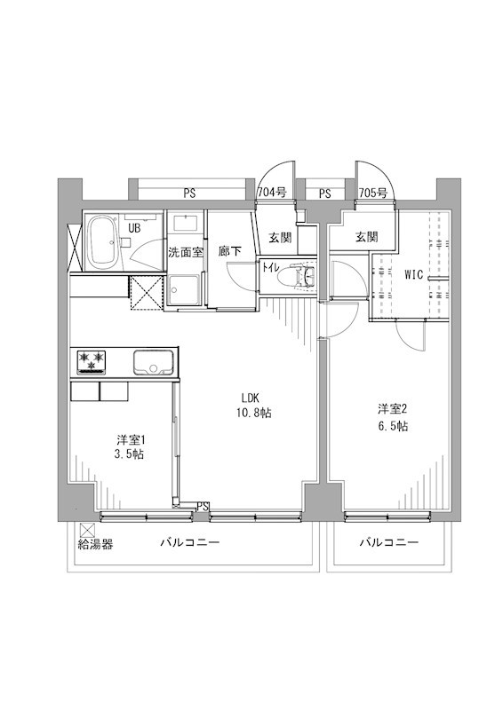 ヴァリエ後楽園 間取図・土地図