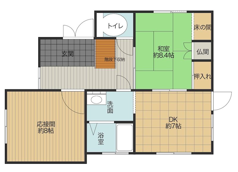 豊中市緑丘1丁目 間取図・土地図
