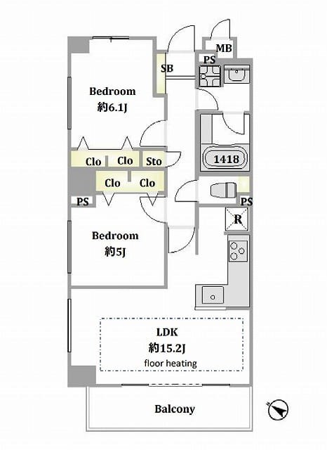 藤和シティホームズ根津 間取図・土地図