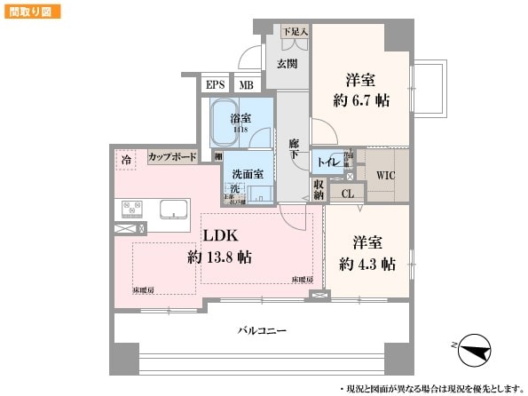 シャリエ本郷 間取図・土地図