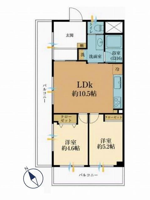 サニーハイム目白台 間取図・土地図