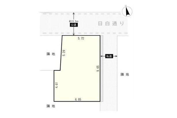 文京区目白台1丁目　中古戸建 区画図