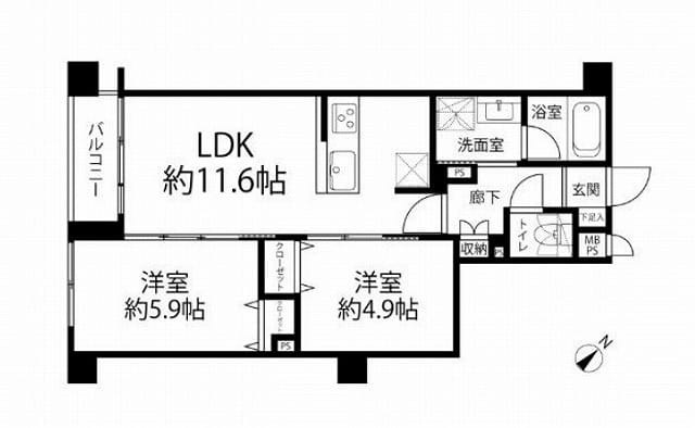 マイキャッスル小石川 間取図・土地図