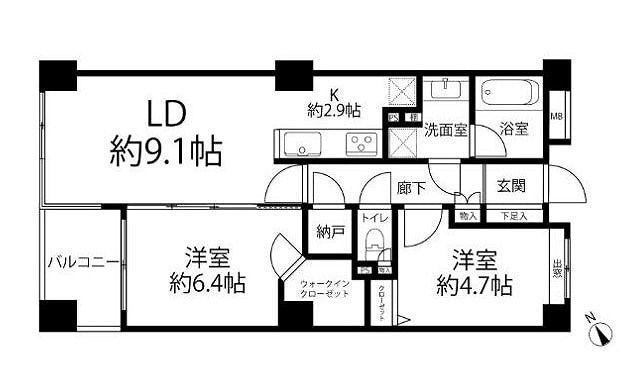 ヴィラージュ白山 間取図・土地図