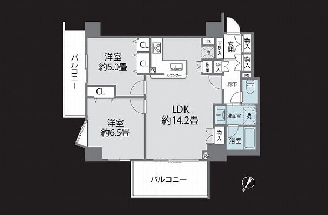 ヒルハイツ文京春日 間取図・土地図