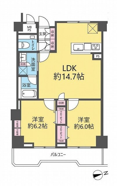 朝日江戸川橋マンション 間取図・土地図