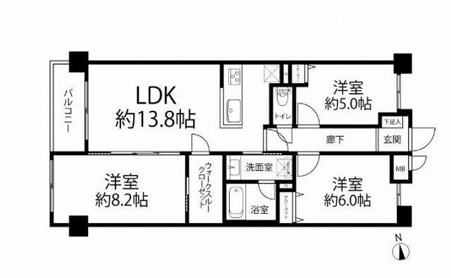 エクセルシオール文京南 間取図・土地図